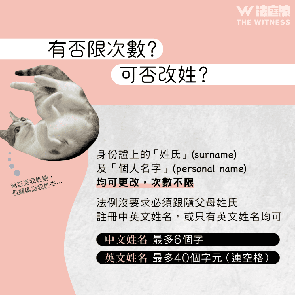 法律101|改名有無規限? - 法庭線 The Witness