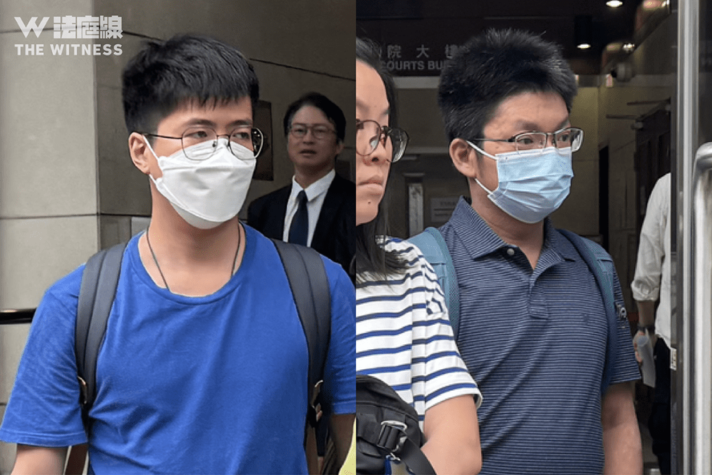 簡浩楷 左 林榮燊 右 安達臣道天坪工業意外
