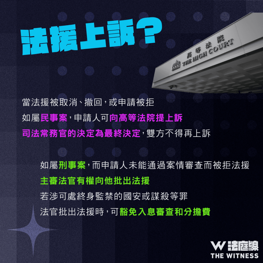 法律101|香港有「資助律師服務」嗎?法援篇(下)