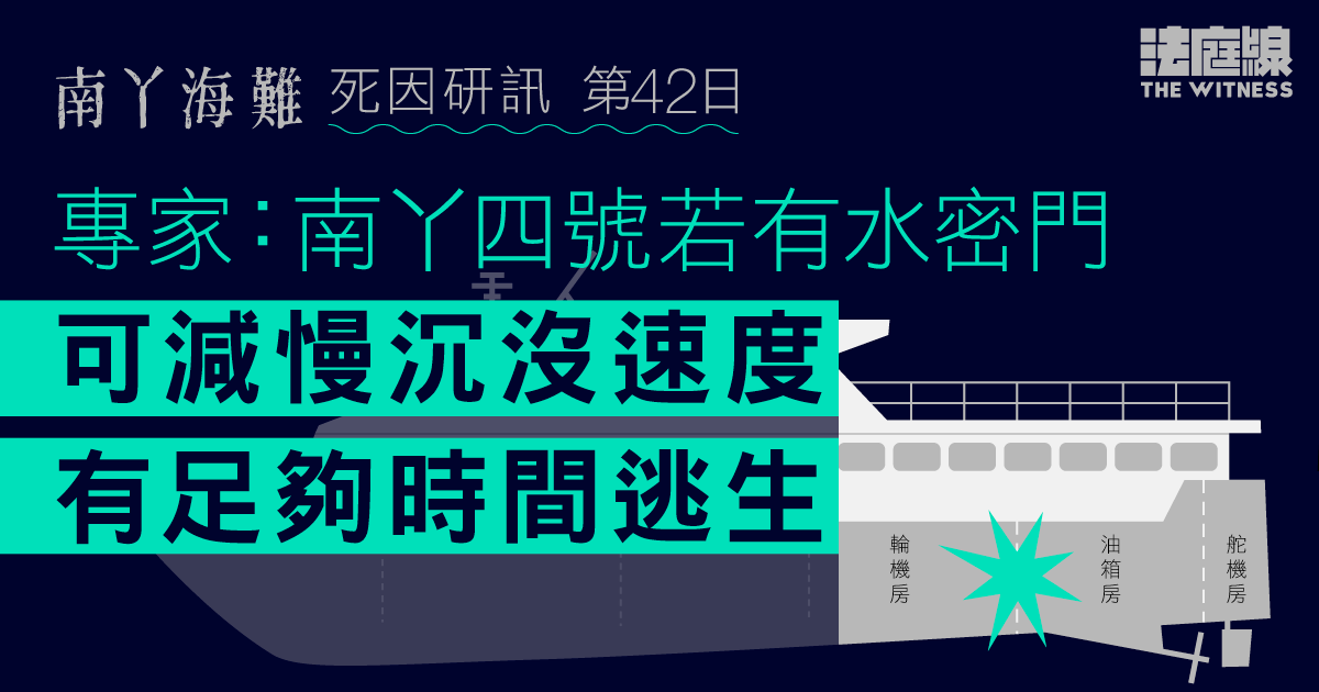 南丫海難｜專家：南丫四號若有水密門　可減慢沉沒速度　有足夠時間逃生