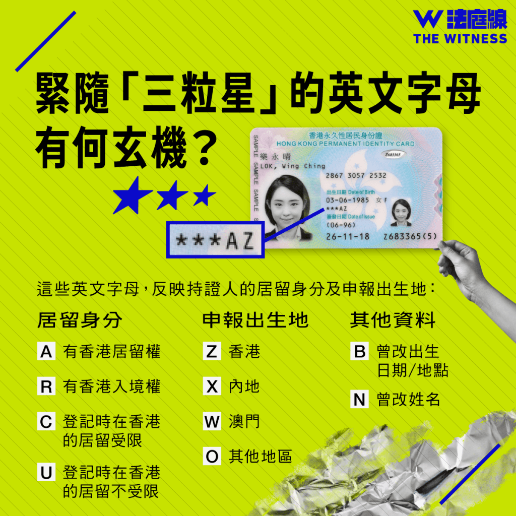 法律101|身份證有「三粒星」不等於是永久居民?