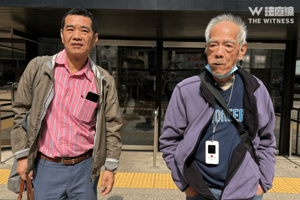 大坑西邨居民關偉建（左）、甄國業（右）