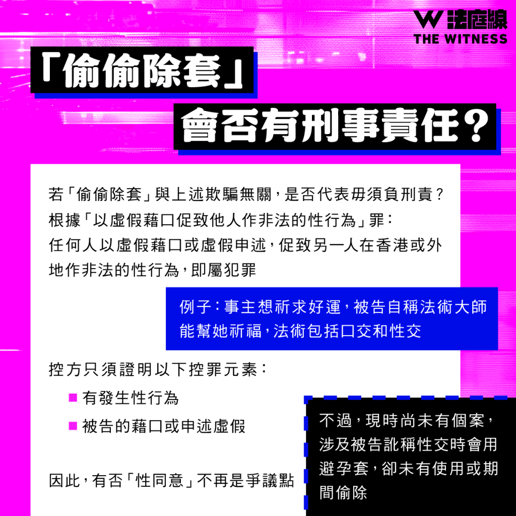 法律101|性行為期間「偷偷除套」是否犯法?何謂「性同意」?