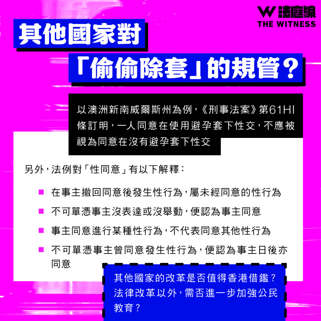 法律101|性行為期間「偷偷除套」是否犯法?何謂「性同意」?