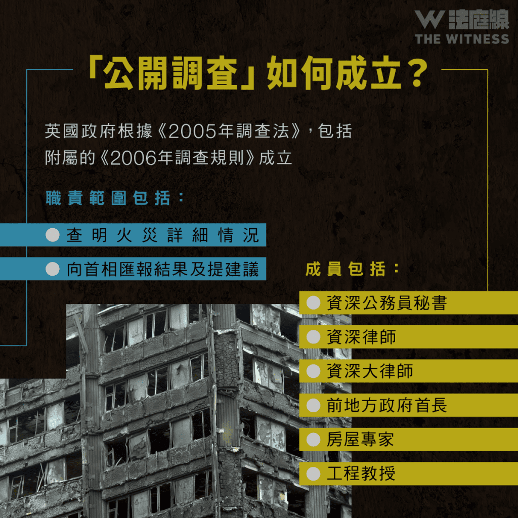 法律101|英國如何調查格倫費爾大廈(Grenfell Tower)火災?