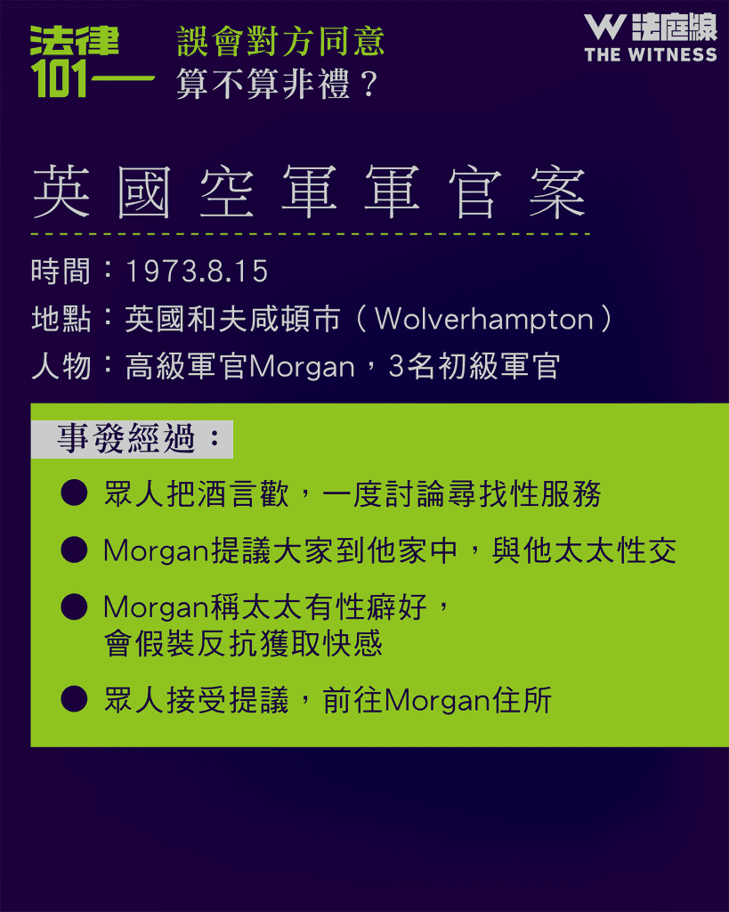 法律101|誤會對方同意,算不算非禮?