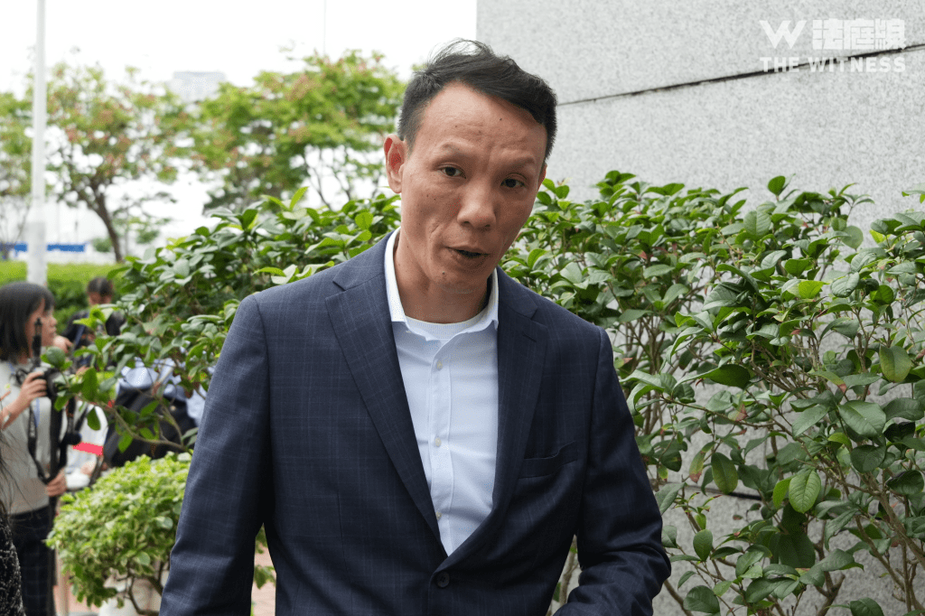 宏泰消防工程電工黃健華（《法庭線》記者攝）