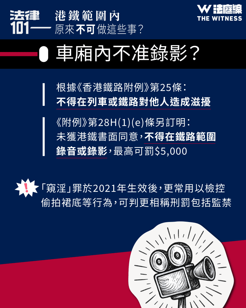 法律101|港鐵範圍內原來不可做這些事?