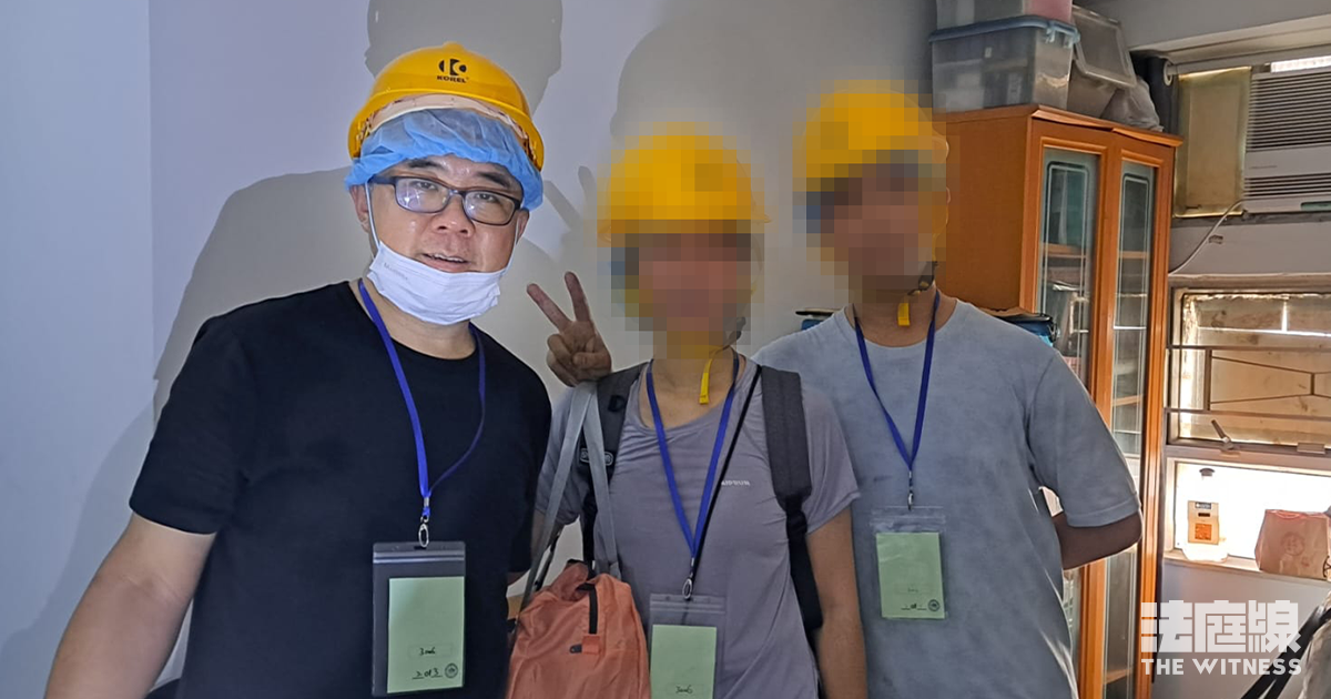 宏福租戶「上樓難」　宏道丘生：一家三口到場　業主只一人現身卻不讓兒子上樓