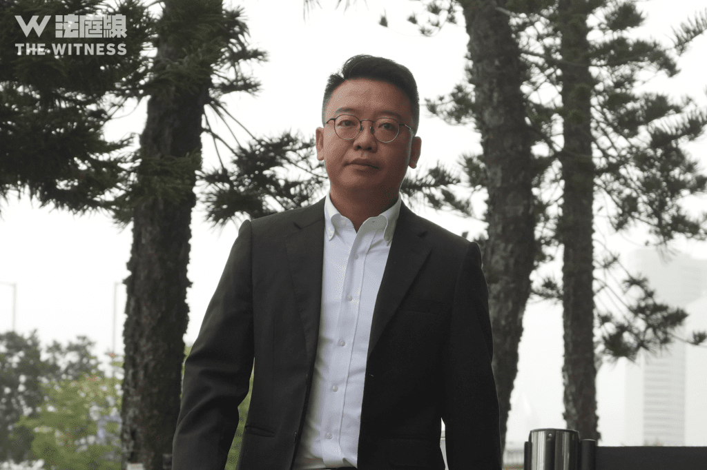「宏泰消防」董事鍾傑文(《法庭線》記者攝)