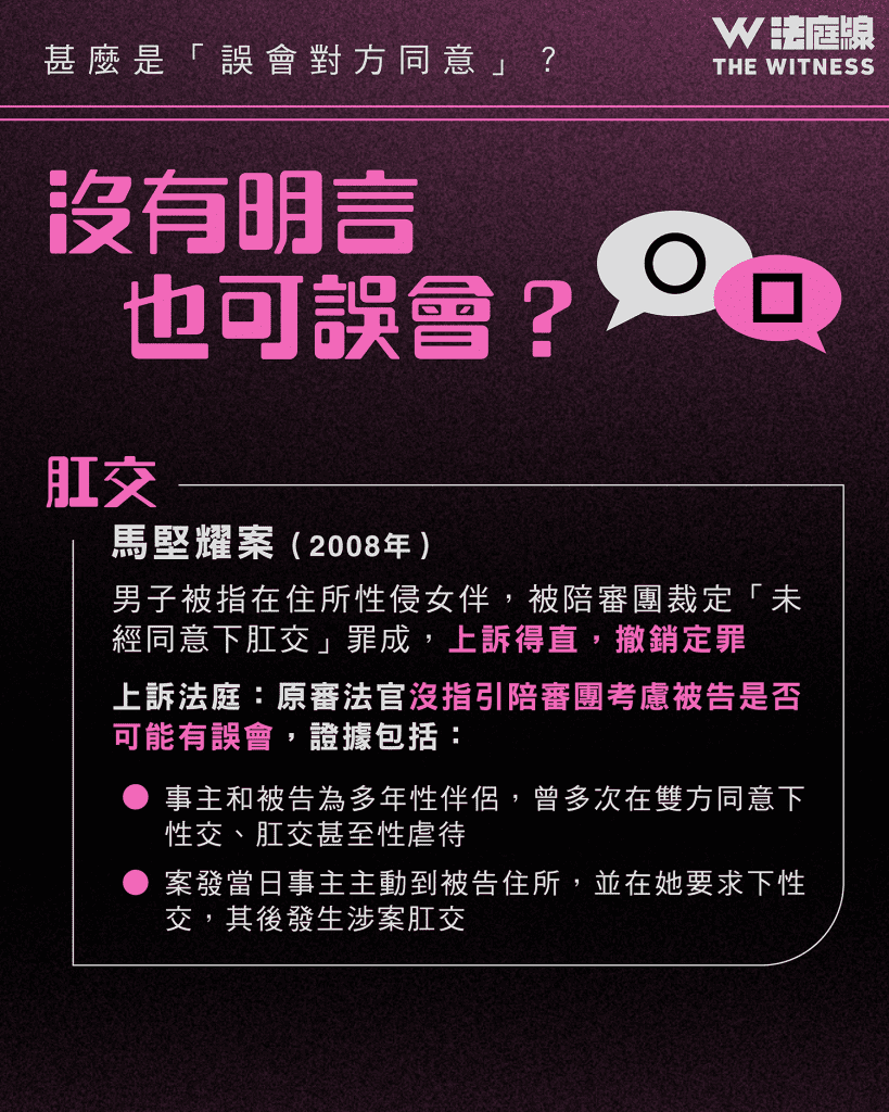 法律101|甚麼是「誤會對方同意」?