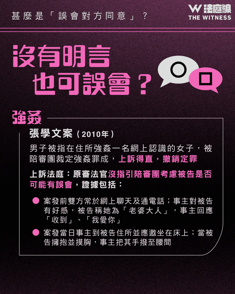 法律101|甚麼是「誤會對方同意」?