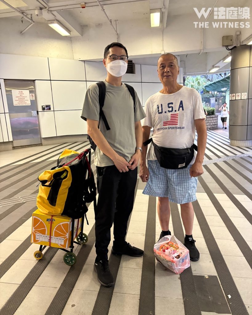 76 歲宏建閣居民陳先生與兒子