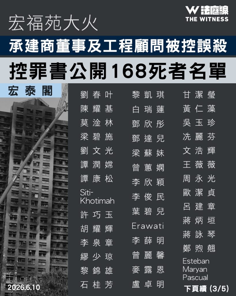 宏福苑大火死者名單