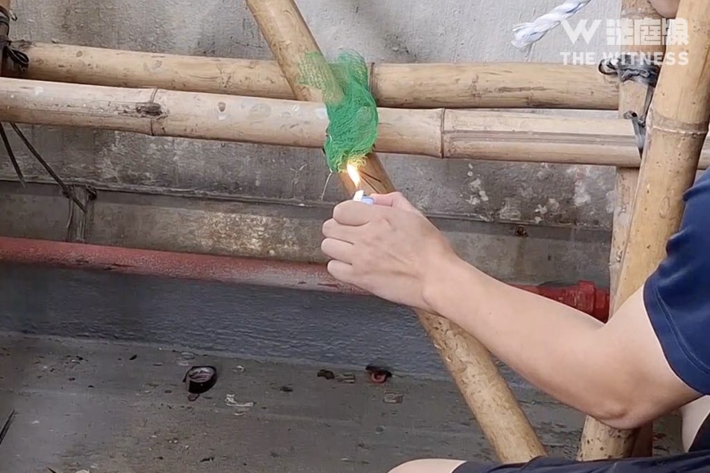 宏福苑大火｜獨立審查組到宏福苑抽查棚網
