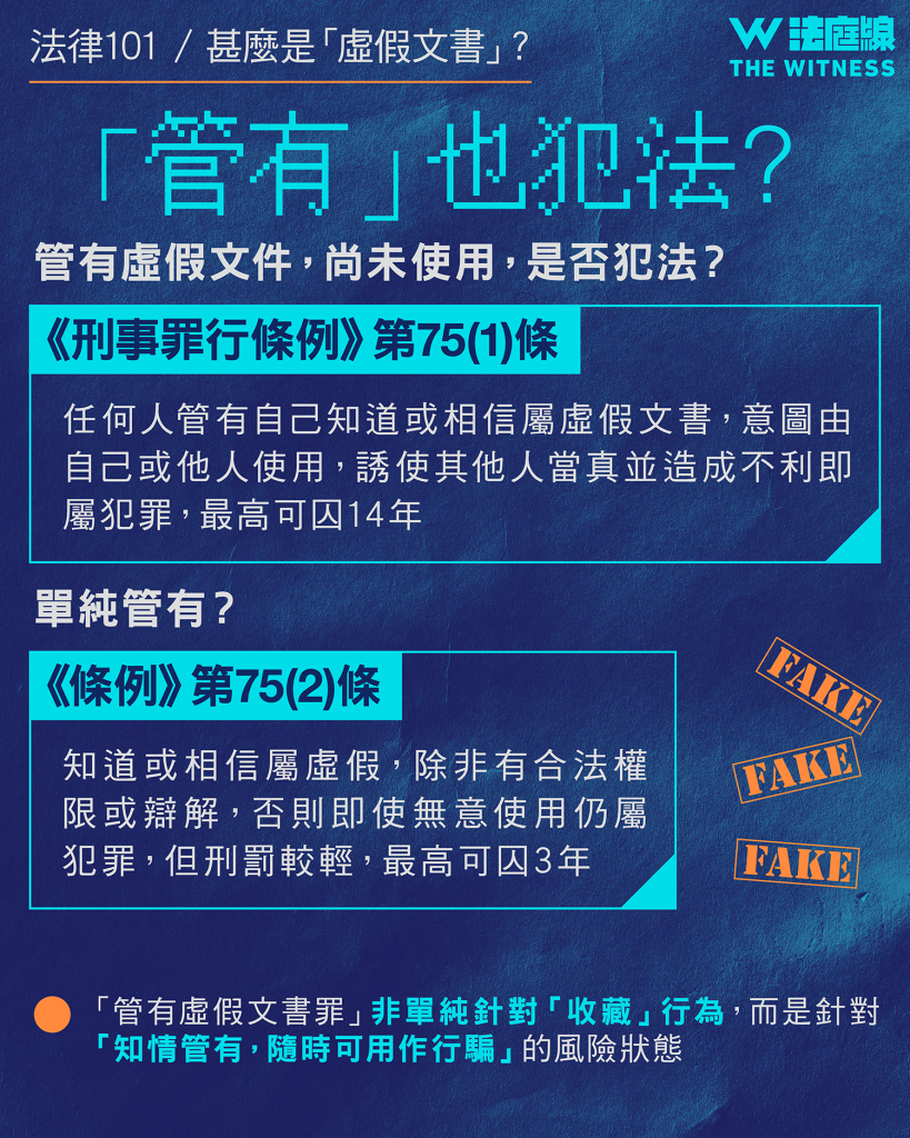 法律101｜甚麼是「虛假文書」？