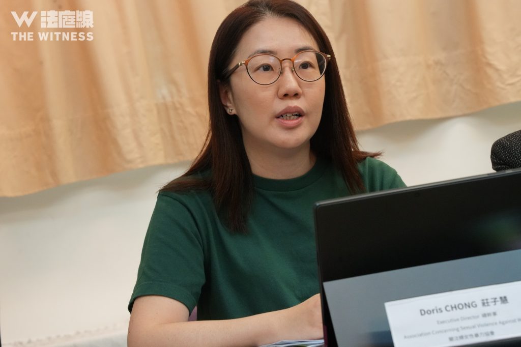 關注婦女性暴力協會總幹事莊子慧（攝：Kaitlyn Li）