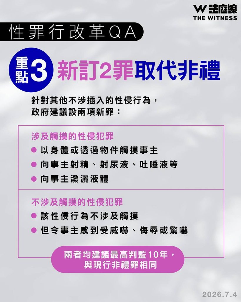 性罪行改革QA｜現行條例有何問題？政府有何修例建議？
