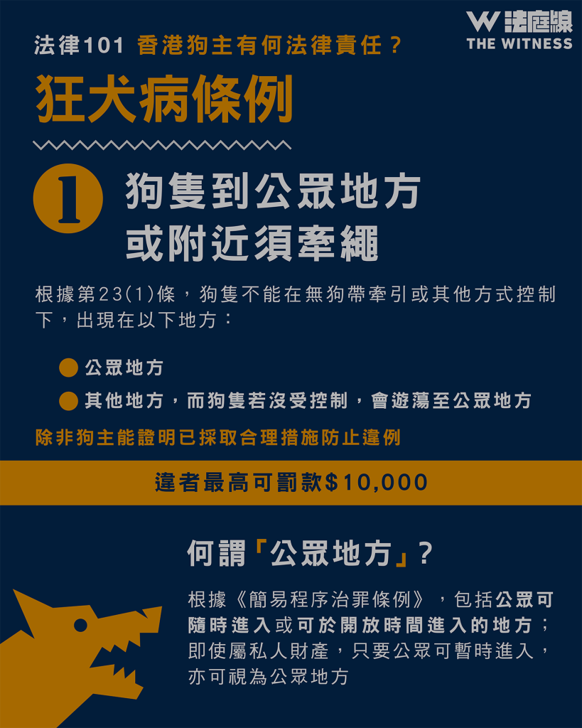 法律101｜香港狗主有何法律責任？