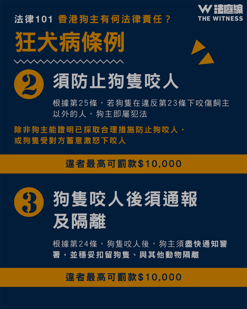 法律101｜香港狗主有何法律責任？