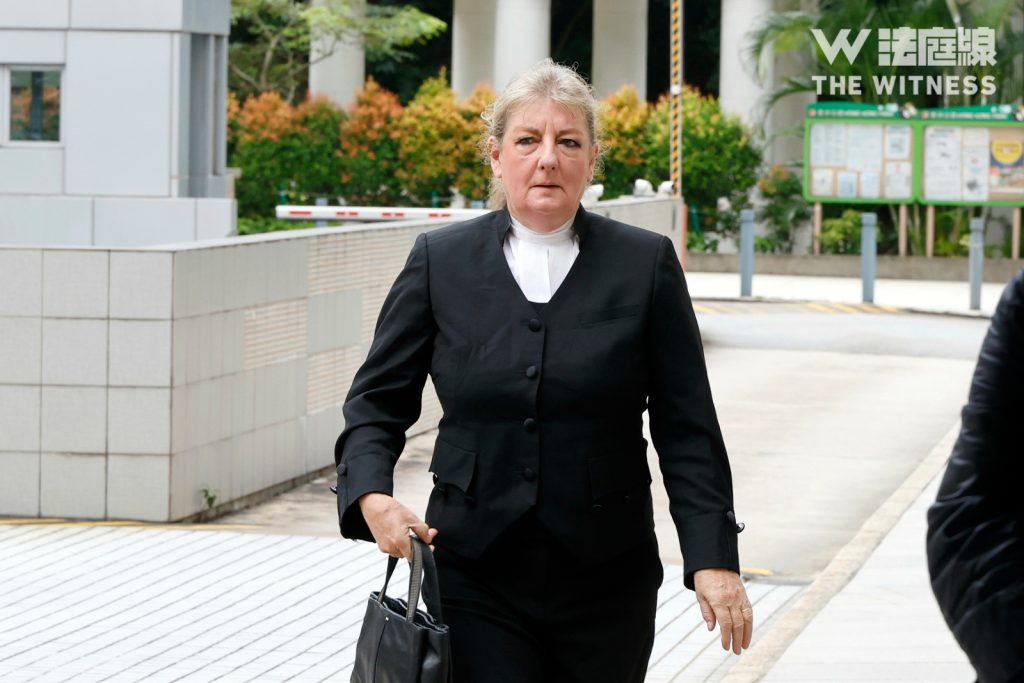 蔡天鳳案 控方外聘資深大律師郭莎樂（翁志偉攝）