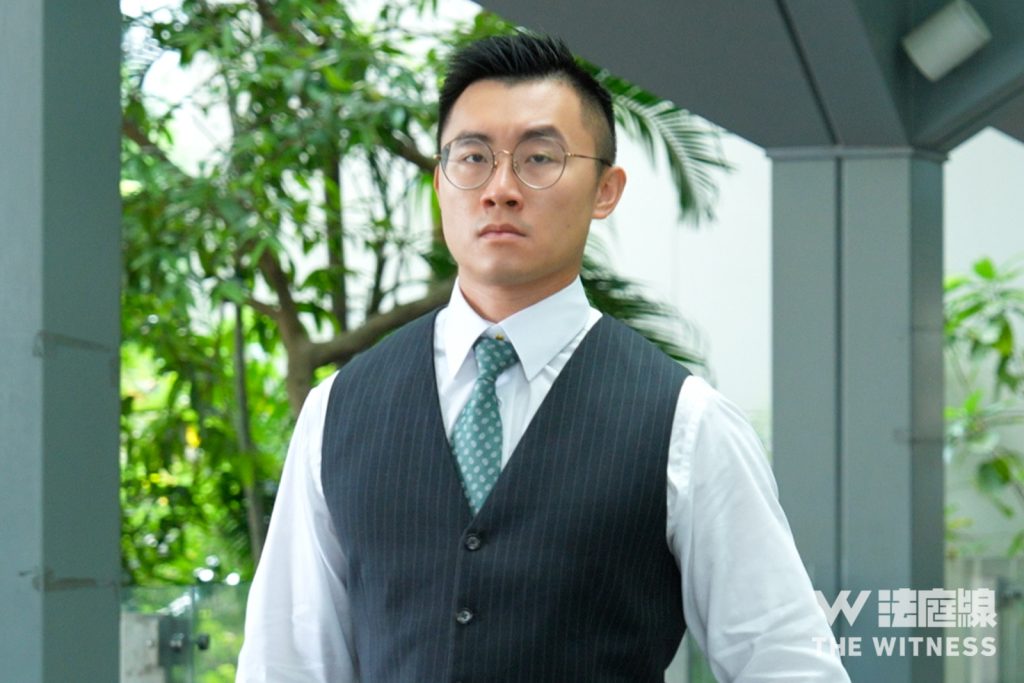 蔡天鳳案 辯方代表 羅天祺(攝:Curtis Lo)