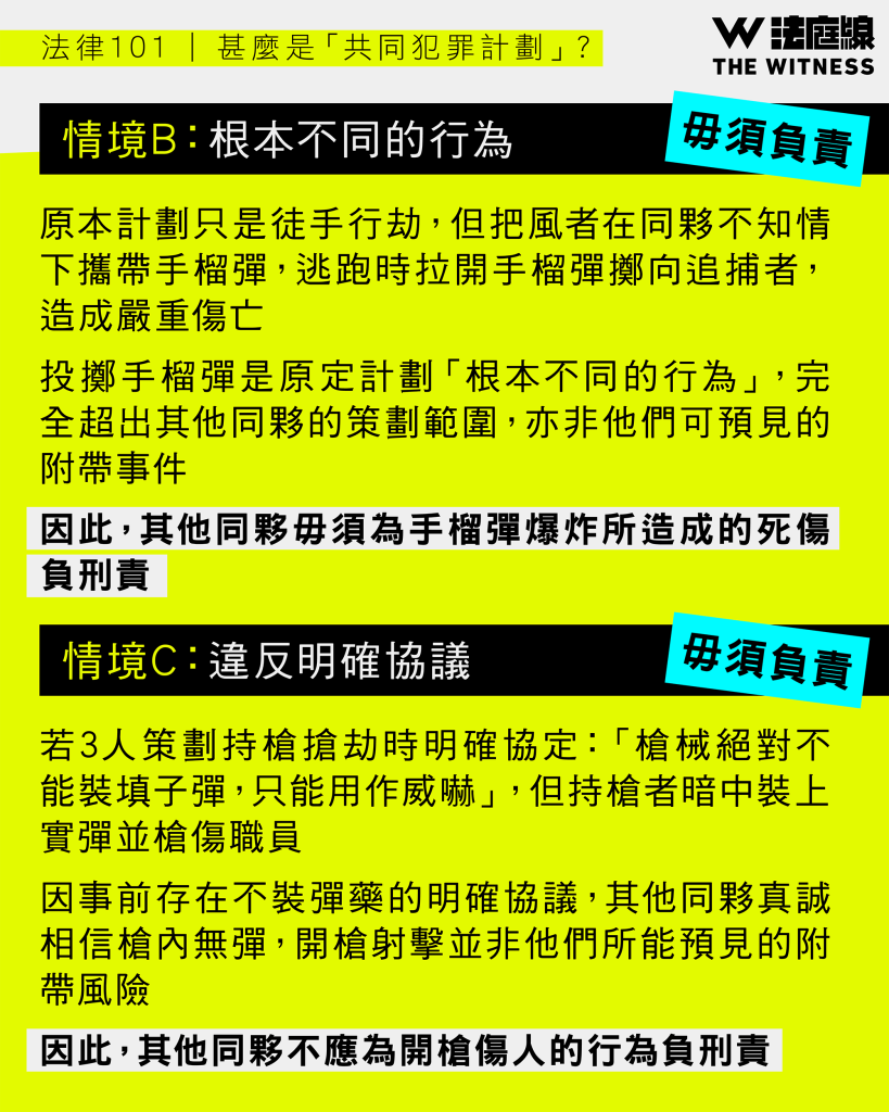法律101|甚麼是「共同犯罪計劃」?