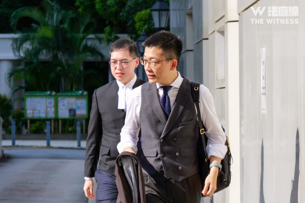 律政司檢控官尹培軒(左)、高級助理刑事檢控專員梁育珩(右)(攝:張凱傑)