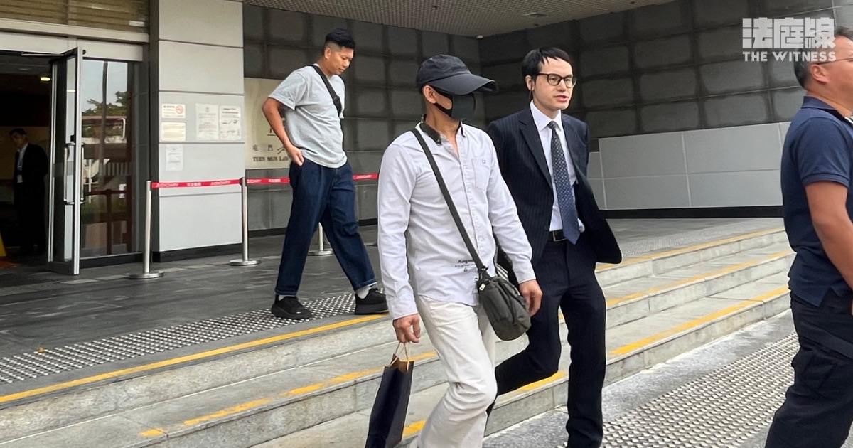 被告伍瑞庭、辯方律師范德偉（《法庭線》記者攝）